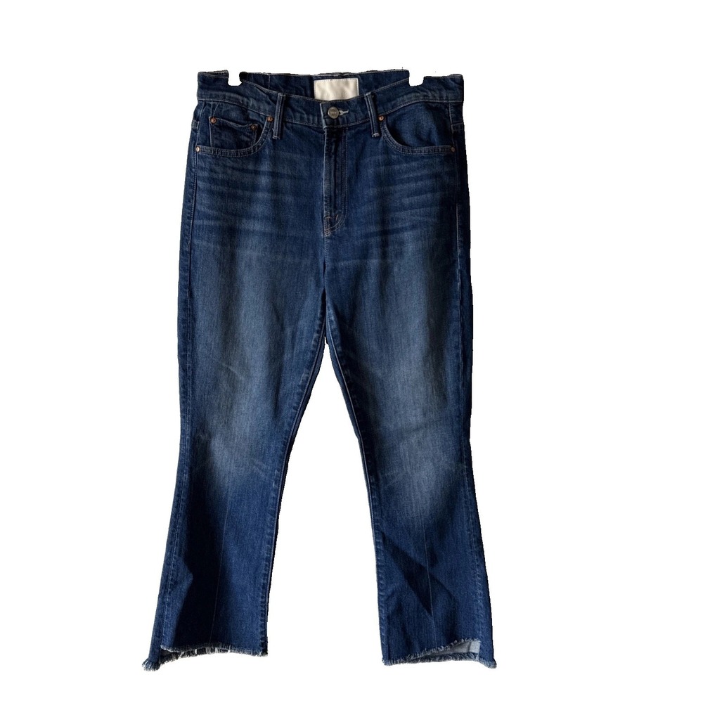 Mother Superior Insider Crop Step Fray Blue Bad Reputation Women's Jeans Size 29